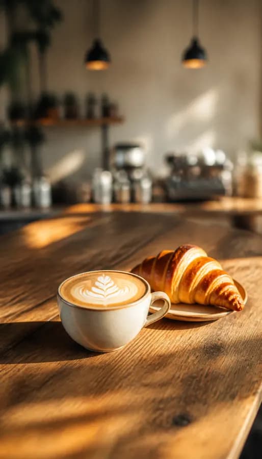 Sample ad image prepared for a coffee business